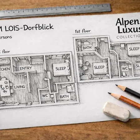 Vakantiehuis Beim Lois Dorfblick - 2 Floors & Sauna Access *